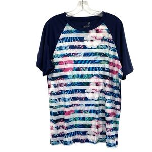 Trunks Surf and Swim Co Men’s Short Sleeve Striped Swim Tee UPF 50